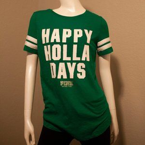 PINK Victoria's Secret Happy Holla Days Shirt